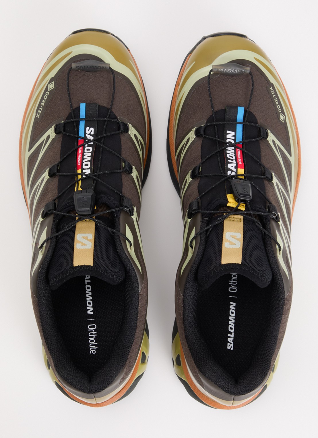 Salomon XT-6 GTX sneaker met mesh details - detail 4 bruin