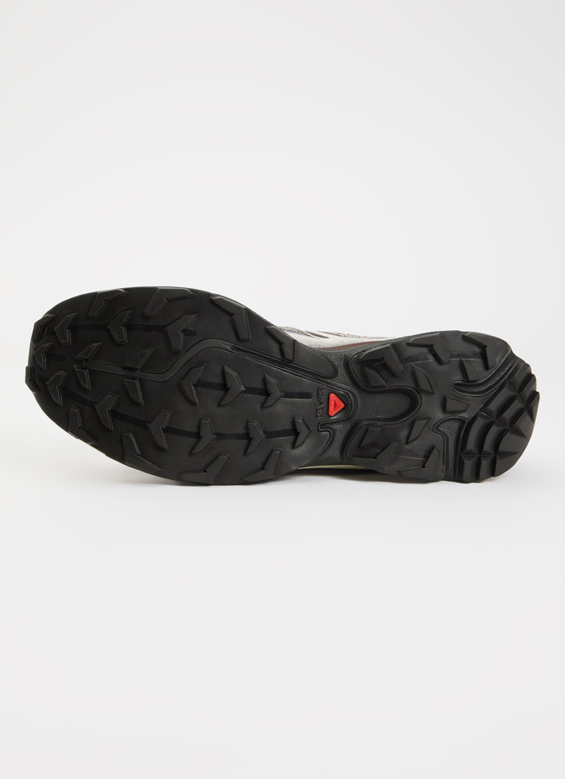 Salomon XT-6 Shadow sneaker met gebreid bovenwerk en logo - detail 4 kastanjebruin