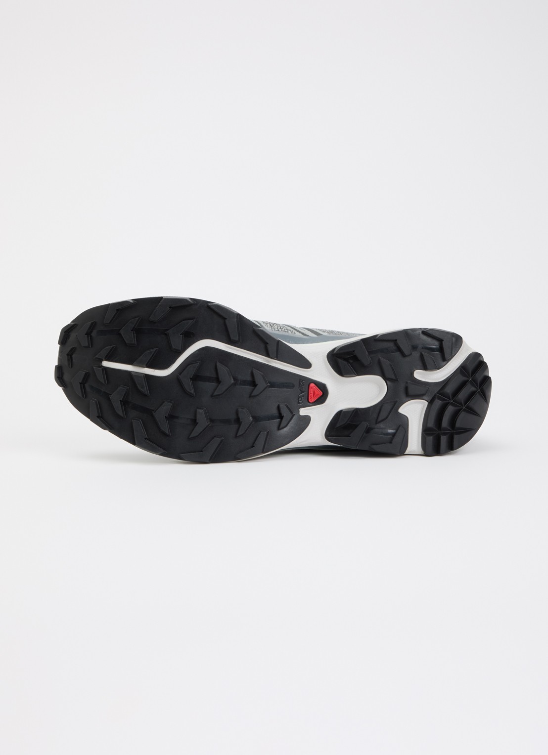 Salomon XT-6 Shadow sneaker met gebreid bovenwerk en logo - detail 4 grijs