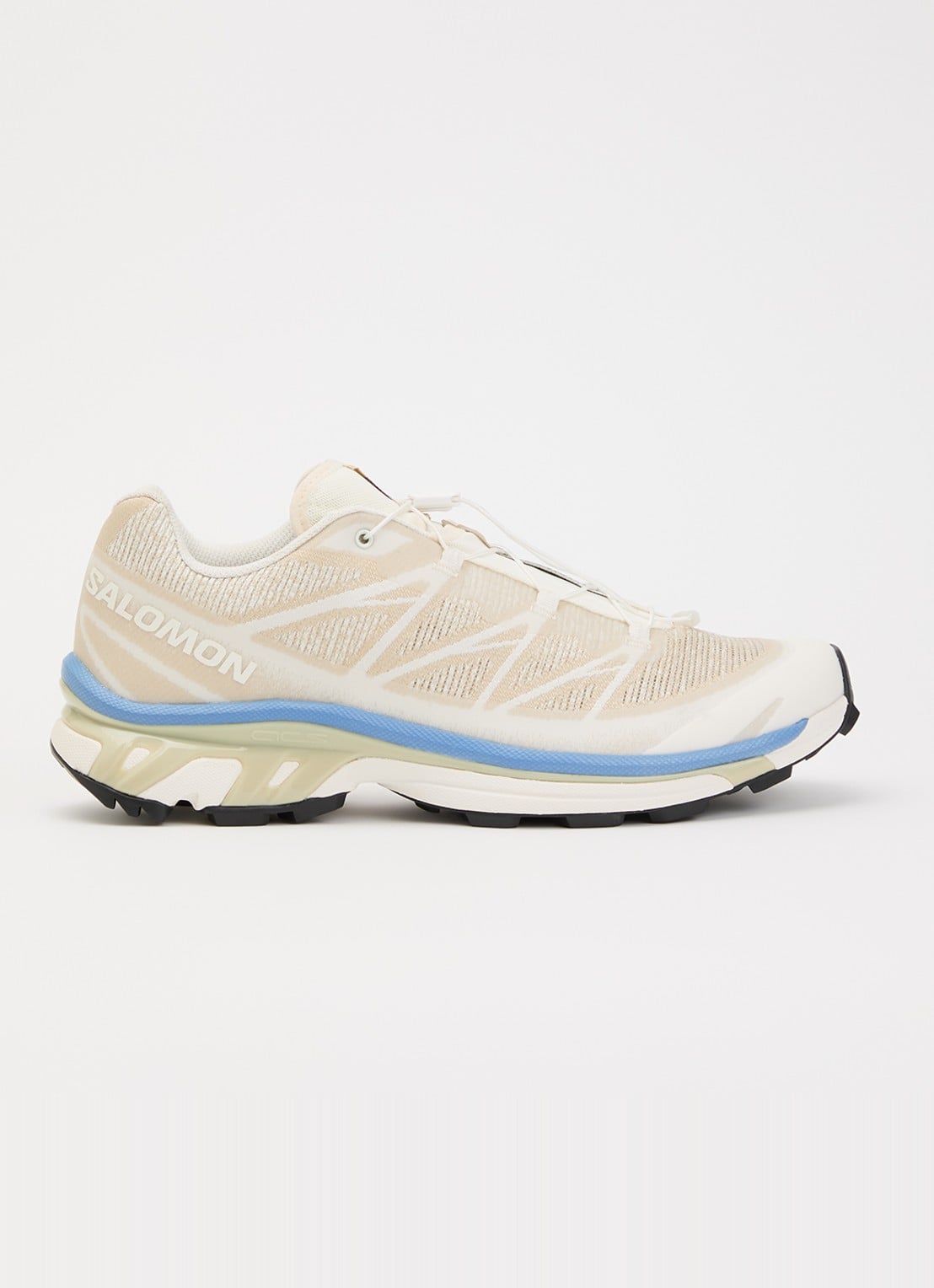 Salomon XT-6 Shadow sneaker met mesh details - voorkant 5 beige