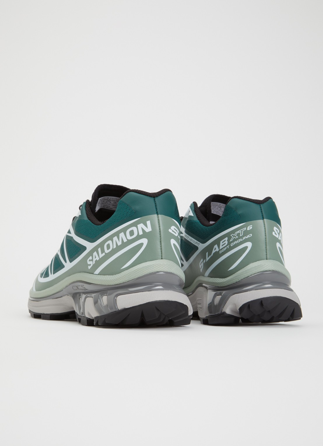 Salomon XT-6 sneaker met logo - achterkant 5 donkergroen