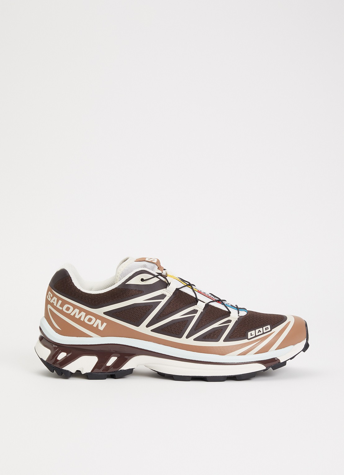 Salomon XT-6 sneaker met logo - voorkant 5 bruin