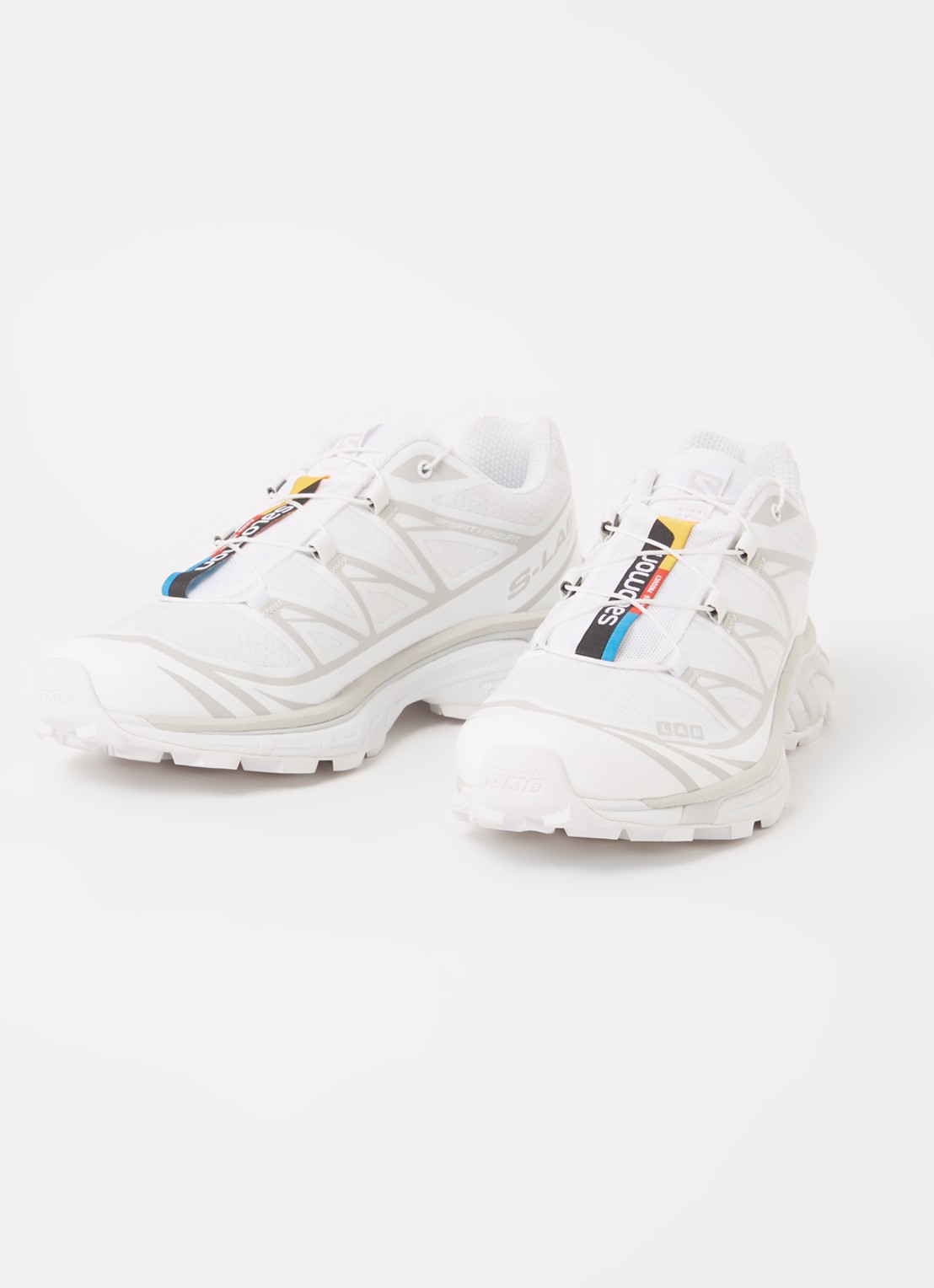 Salomon XT-6 sneaker met mesh details  - detail 2 wit