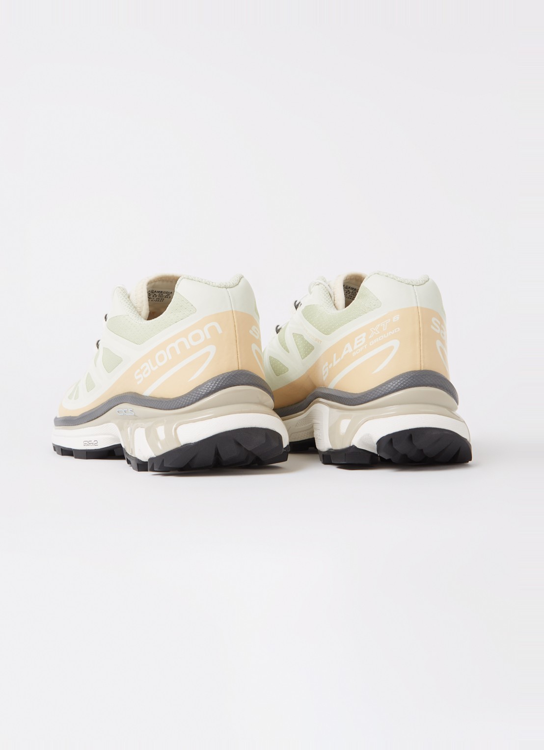 Salomon XT-6 sneaker met mesh details  - detail 2 lindegroen