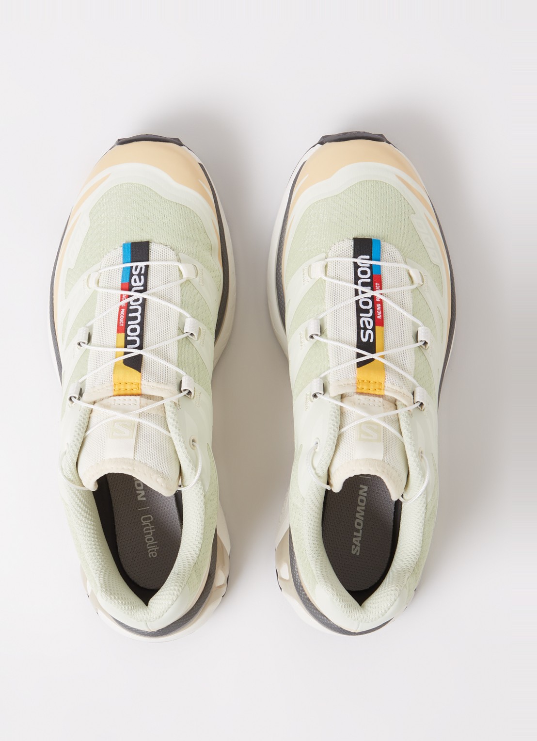 Salomon XT-6 sneaker met mesh details  - detail 3 lindegroen