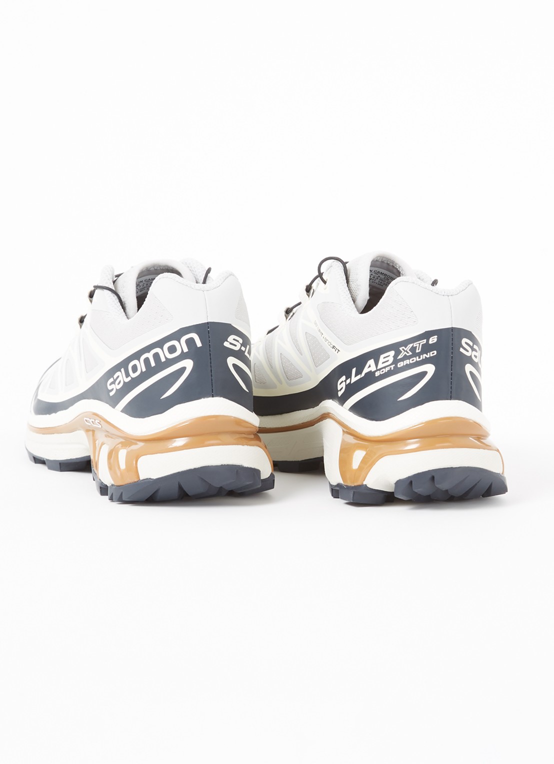 Salomon XT-6 sneaker met mesh details  - detail 3 lichtgrijs