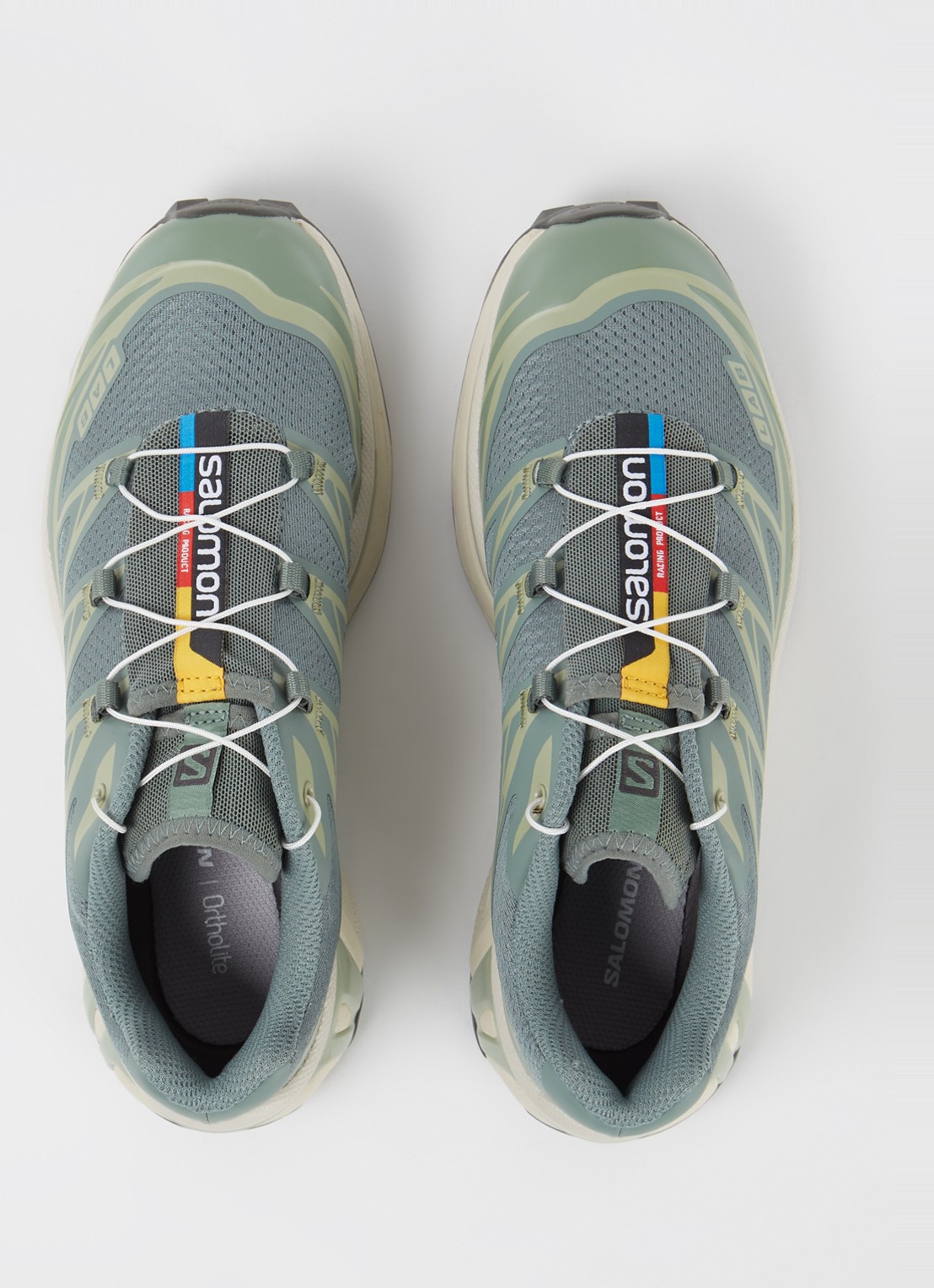 Salomon XT-6 sneaker met mesh details  - detail 4 groen