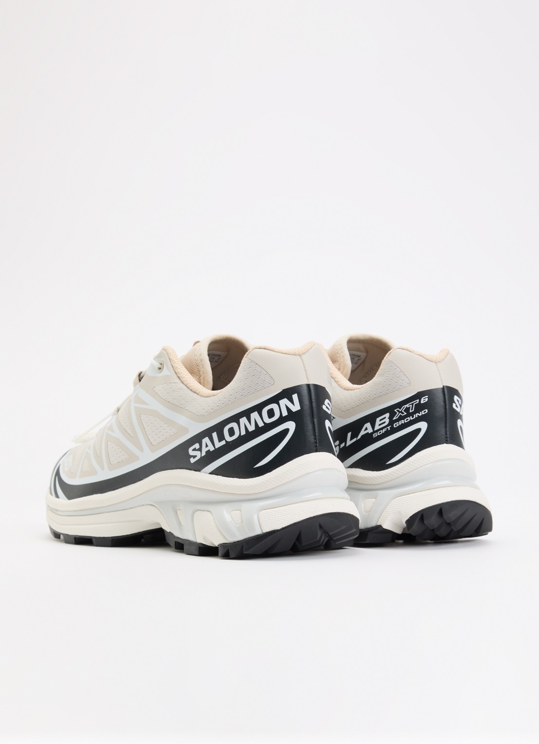 Salomon XT-6 sneaker met mesh details - achterkant 5 beige