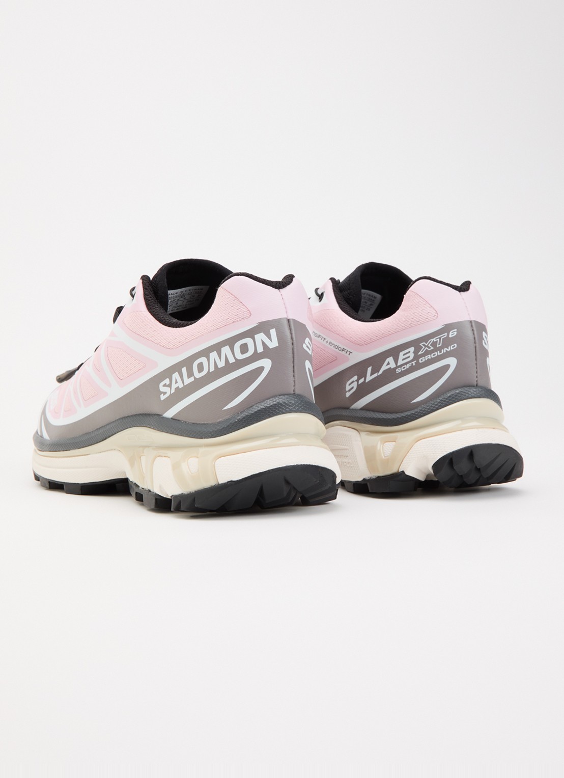 Salomon XT-6 sneaker met mesh details - achterkant 4 lichtroze