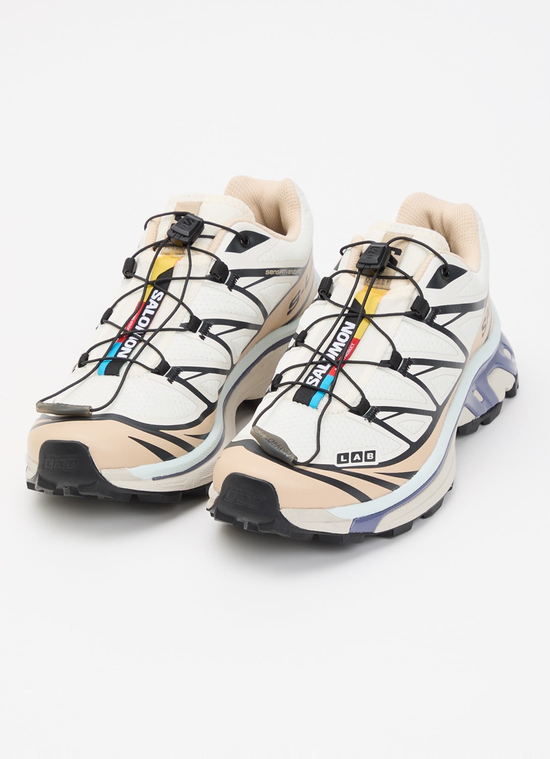 Salomon XT-6 sneaker met mesh details - detail 2 gebroken wit