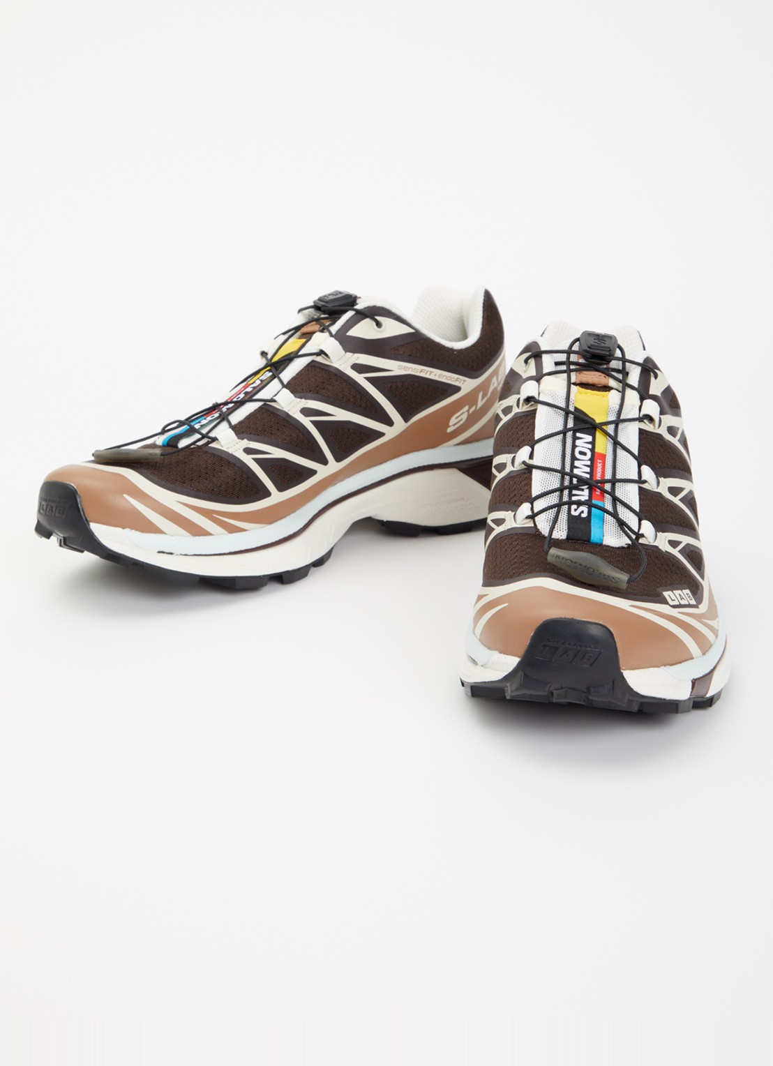 Salomon XT-6 sneaker met mesh details - detail 3 bruin