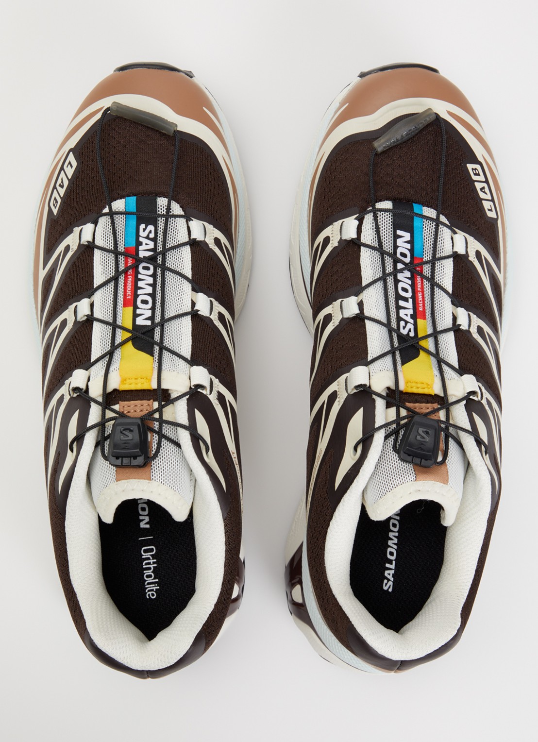 Salomon XT-6 sneaker met mesh details - detail 4 bruin