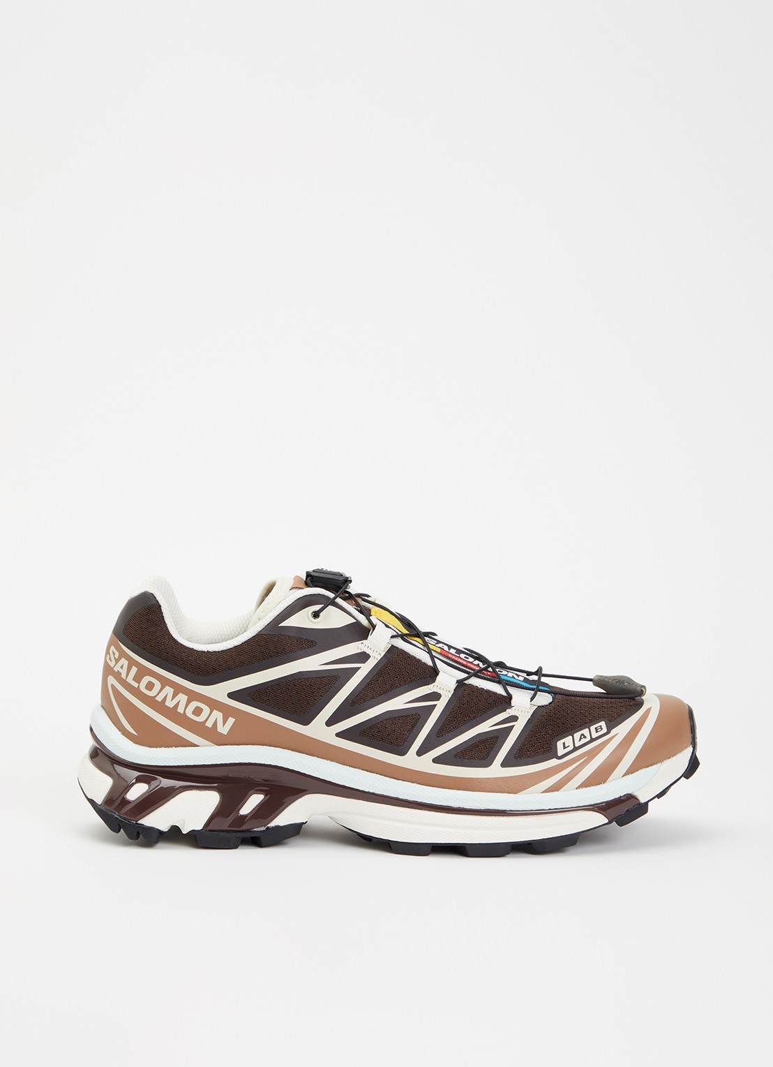 Salomon XT-6 sneaker met mesh details - voorkant 2 bruin