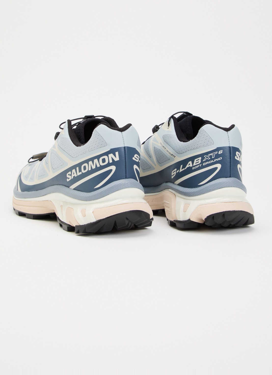 Salomon XT-6 sneaker met mesh details - achterkant 4 lichtblauw