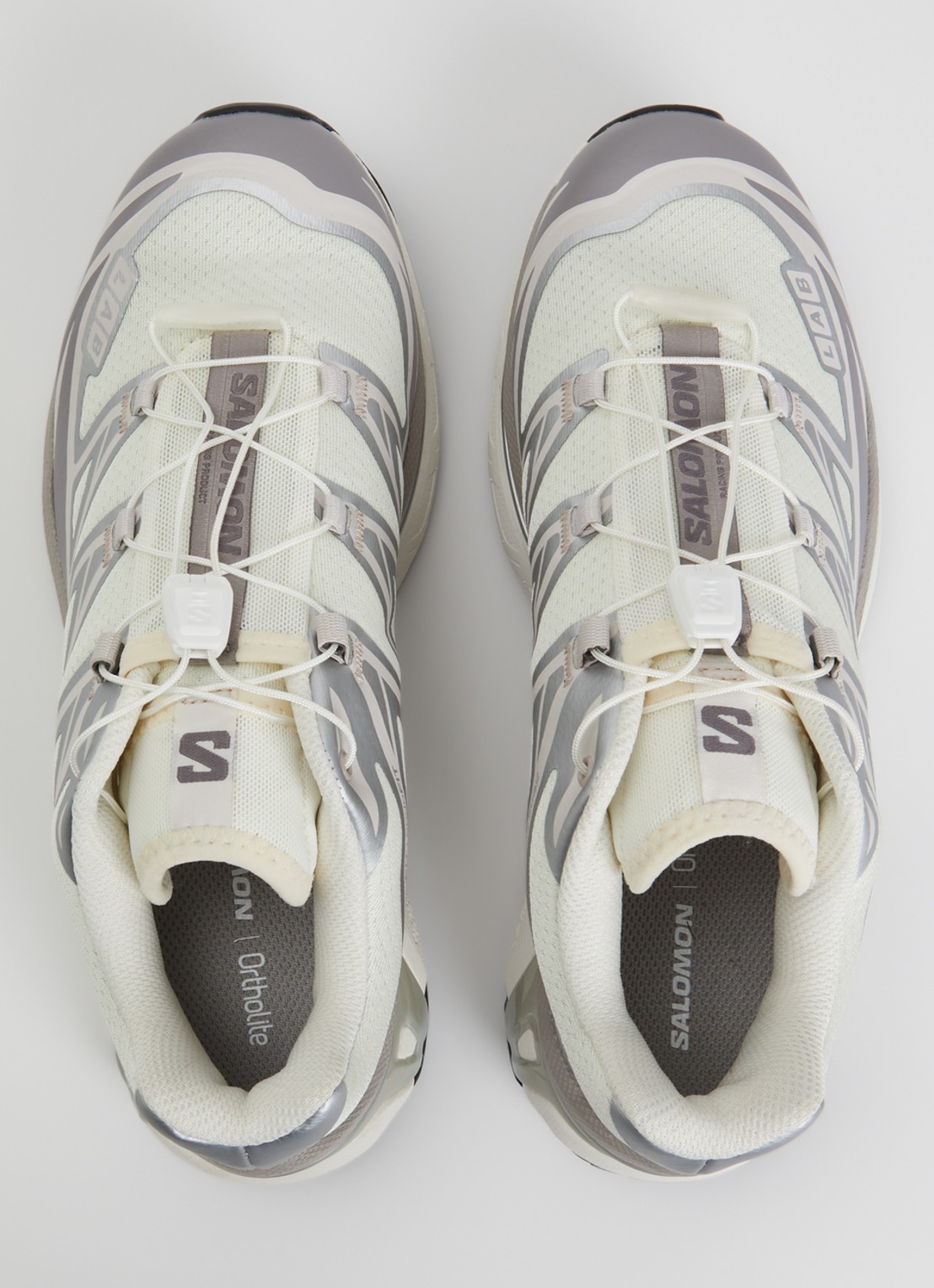 Salomon XT-6 sneaker met mesh details - detail 2 vanillegeel