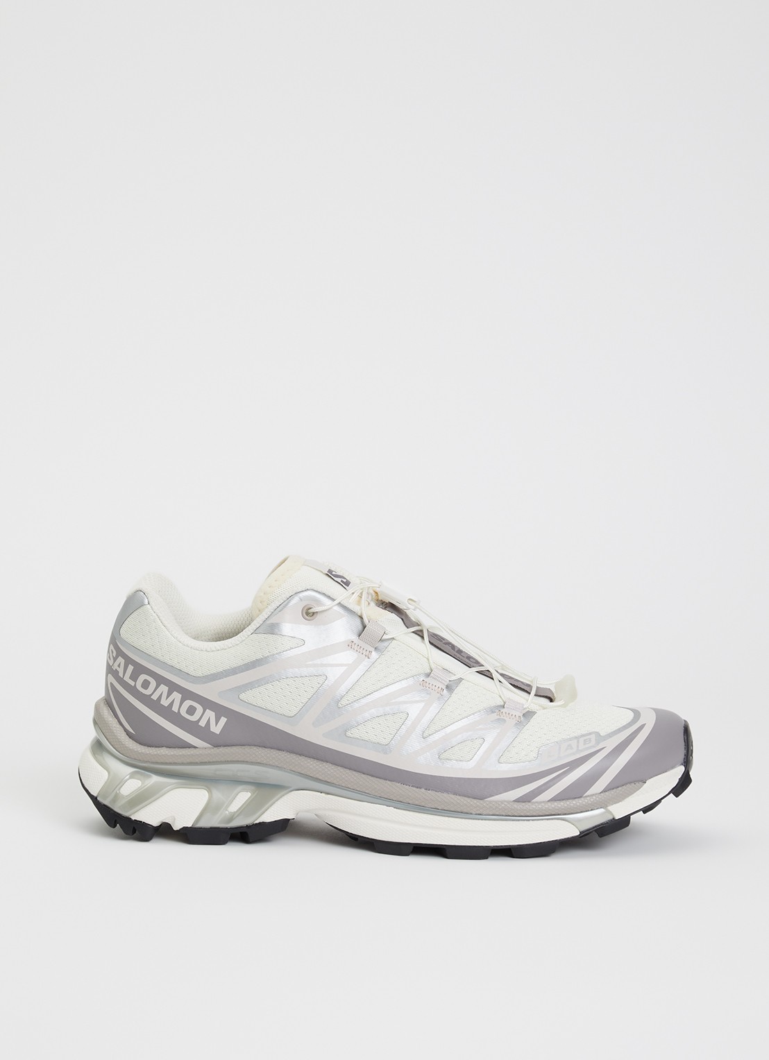 Salomon XT-6 sneaker met mesh details - voorkant 4 vanillegeel