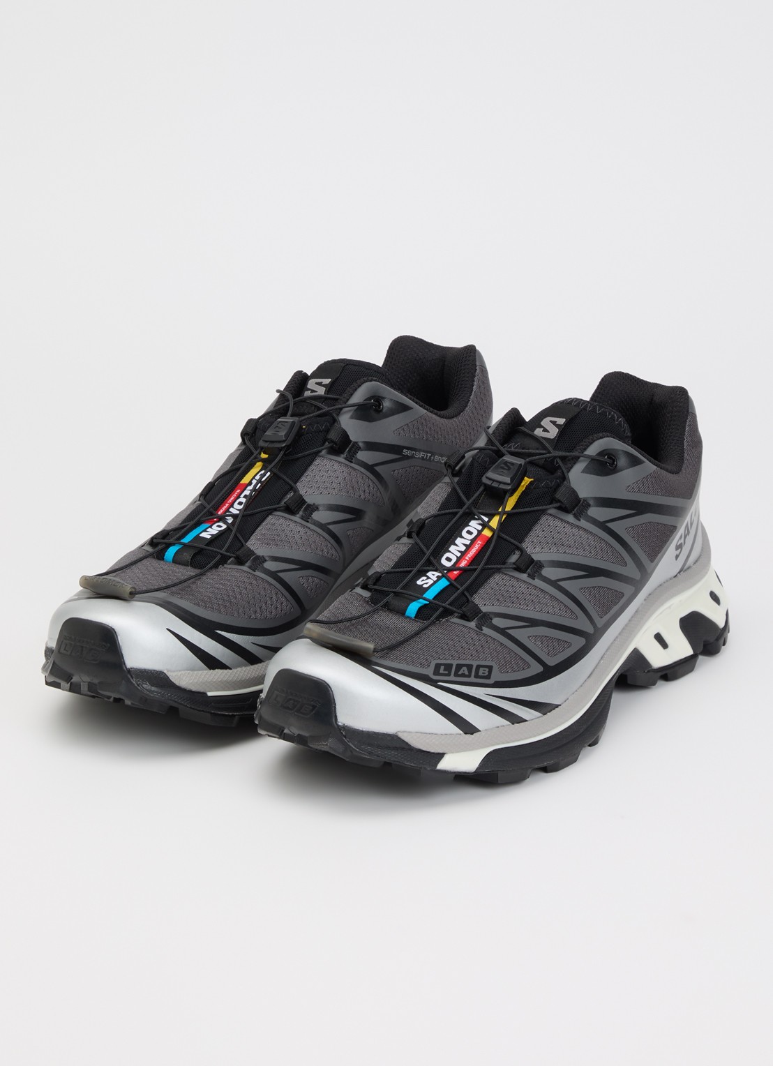 Salomon XT-6 sneaker met mesh details  - detail 2 grijs