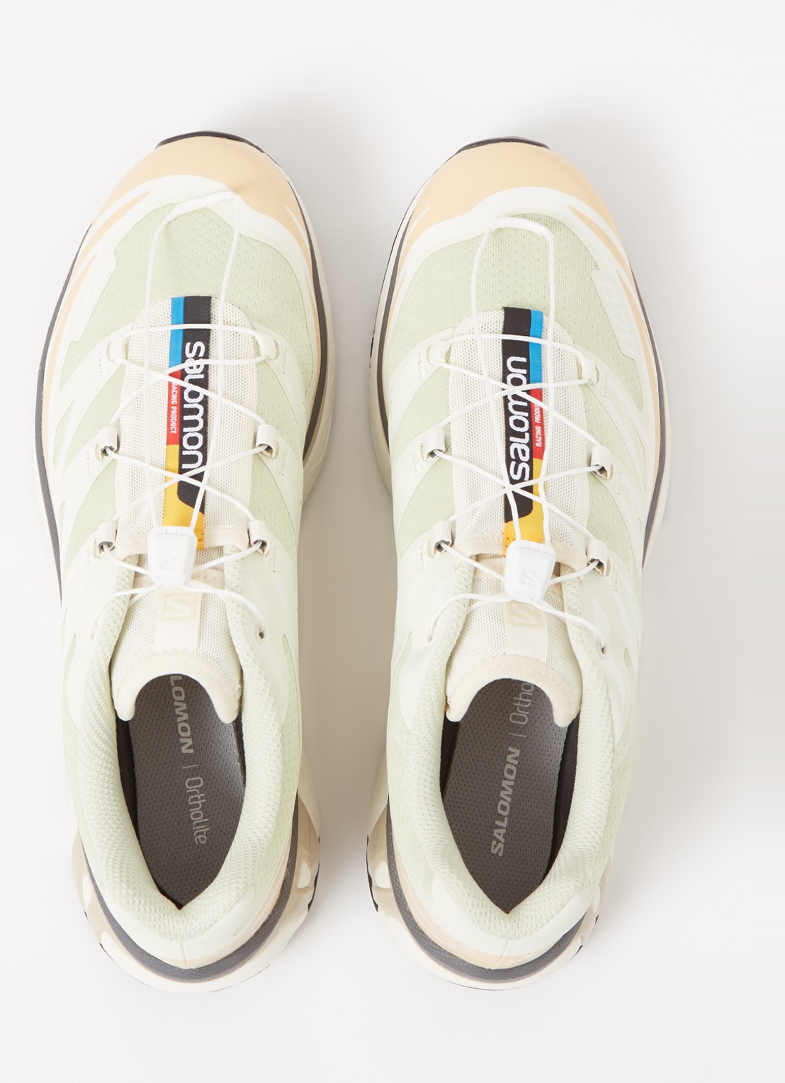 Salomon XT-6 sneaker met mesh details - detail 4 lindegroen