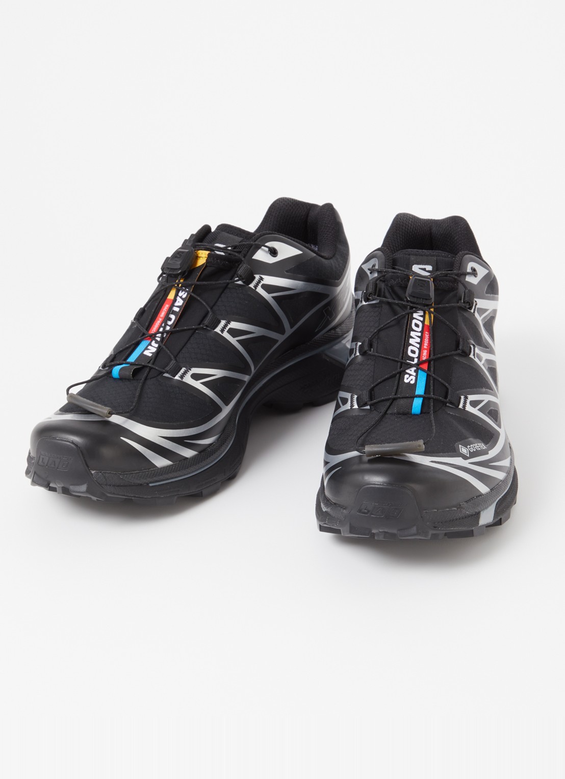 Salomon XT-6 sneaker met mesh details - detail zwart