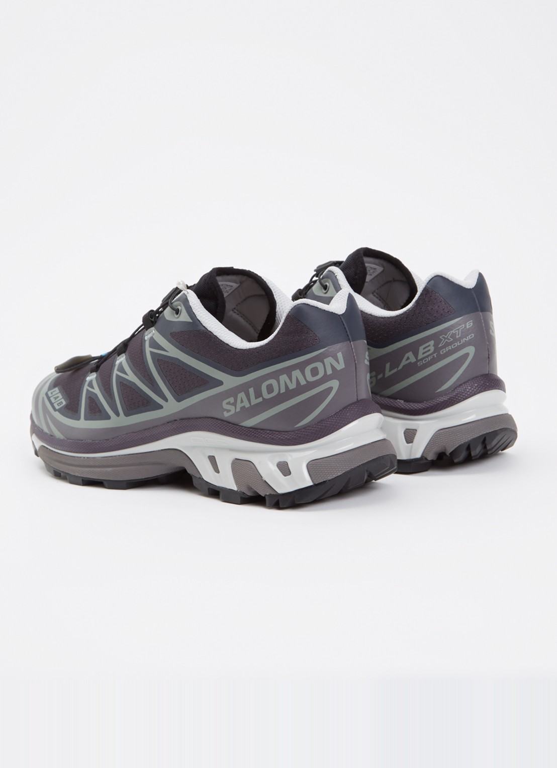 Salomon XT-6 sneaker met mesh details - achterkant 5 aubergine