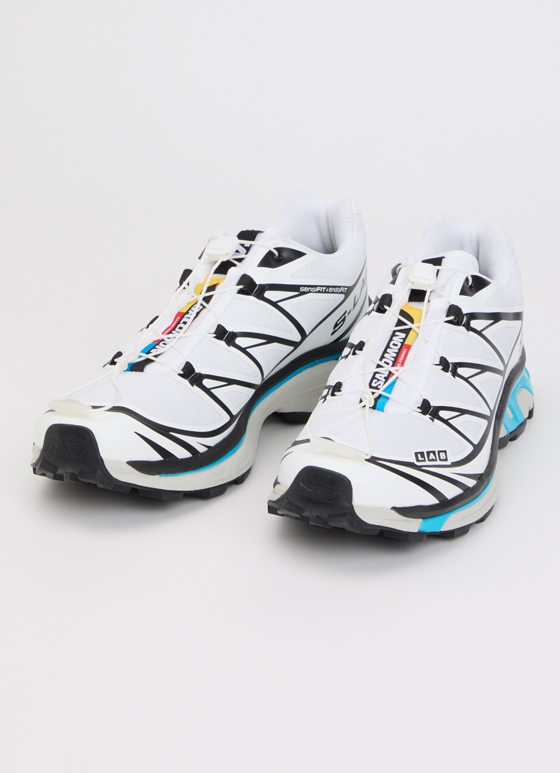 Salomon XT-6 sneaker met mesh details - detail 2 wit