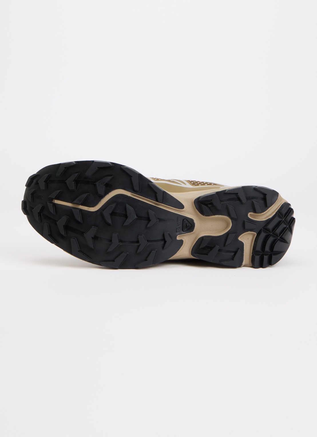 Salomon XT-6 Steel Streets sneaker van mesh met metallic details - detail 3 zand
