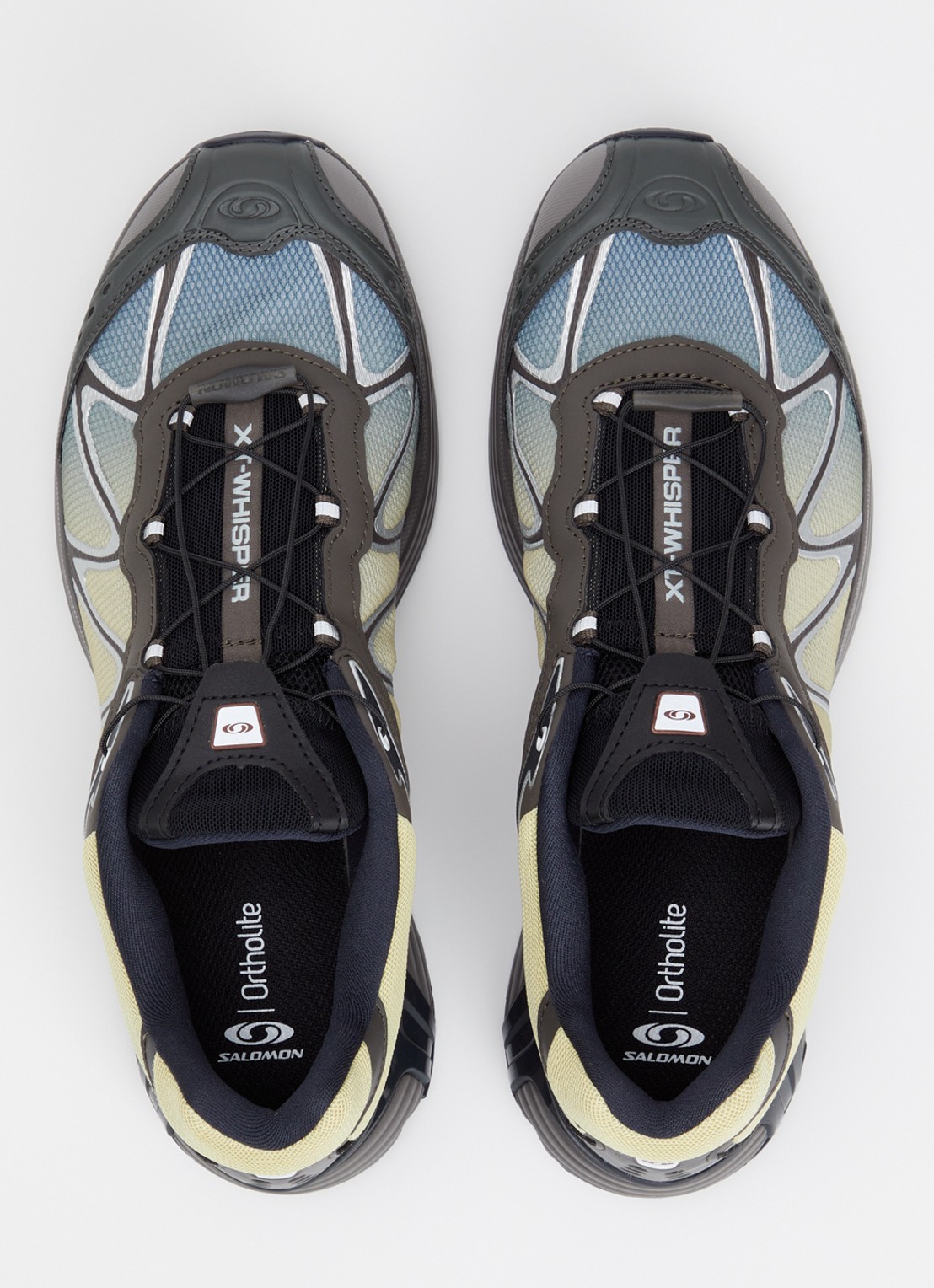Salomon XT-6 Whisper sneaker met mesh details en logo - detail 2 taupe