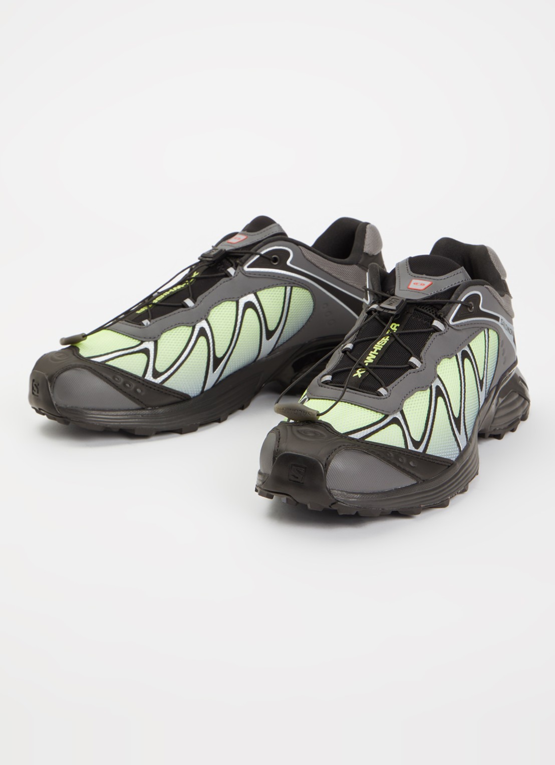 Salomon XT-6 Whisper sneaker met mesh details en logo - detail donkergrijs