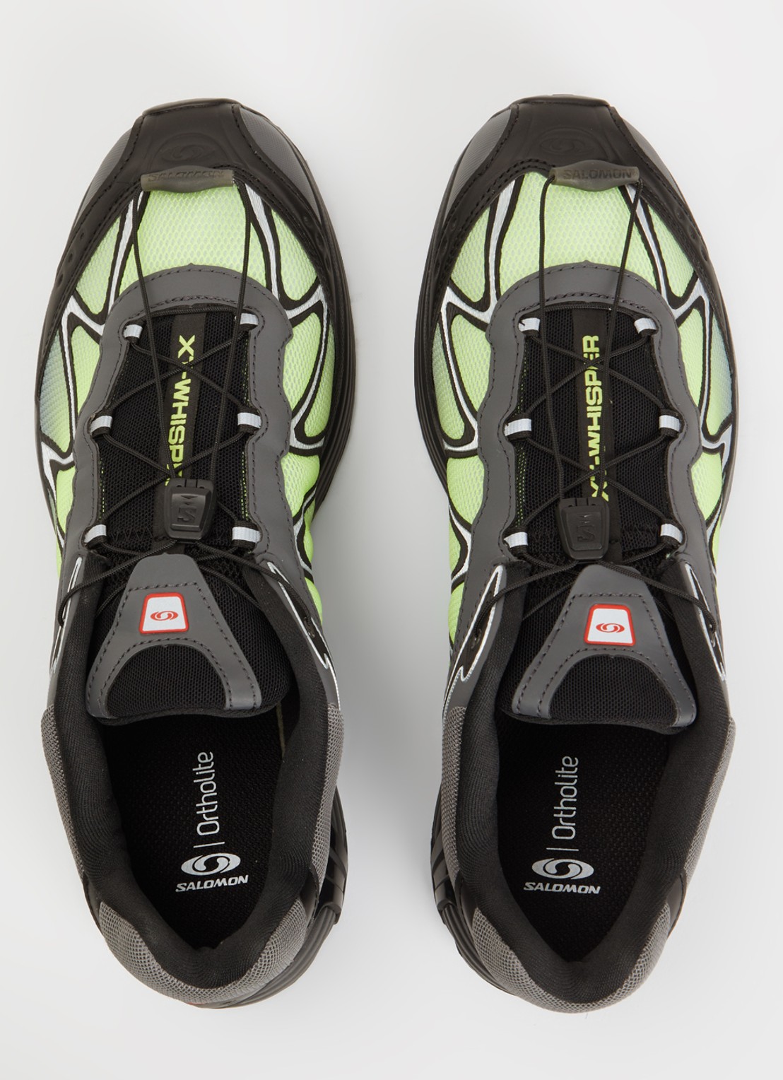 Salomon XT-6 Whisper sneaker met mesh details en logo - detail 2 donkergrijs