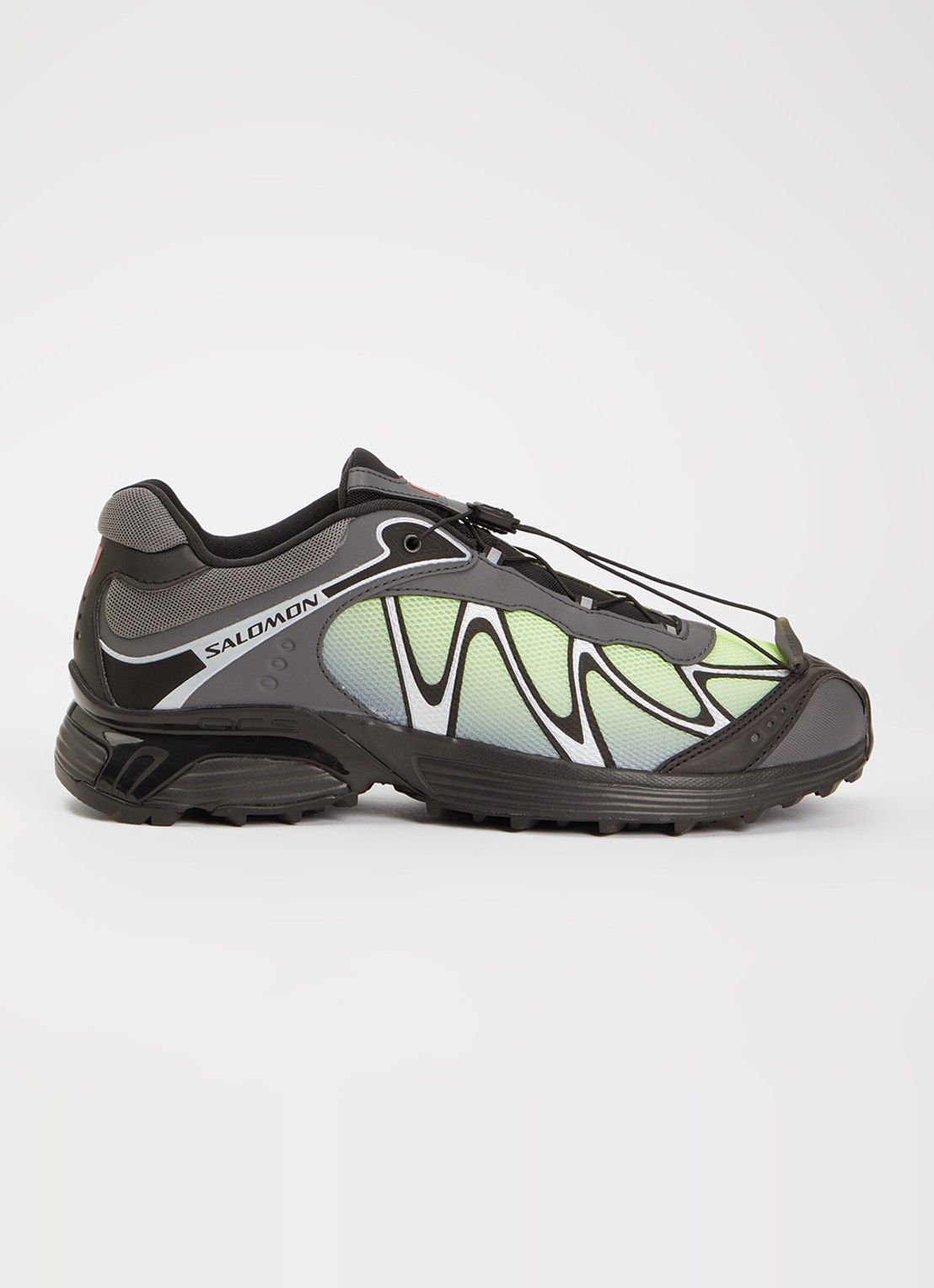 Salomon XT-6 Whisper sneaker met mesh details en logo - voorkant 5 donkergrijs