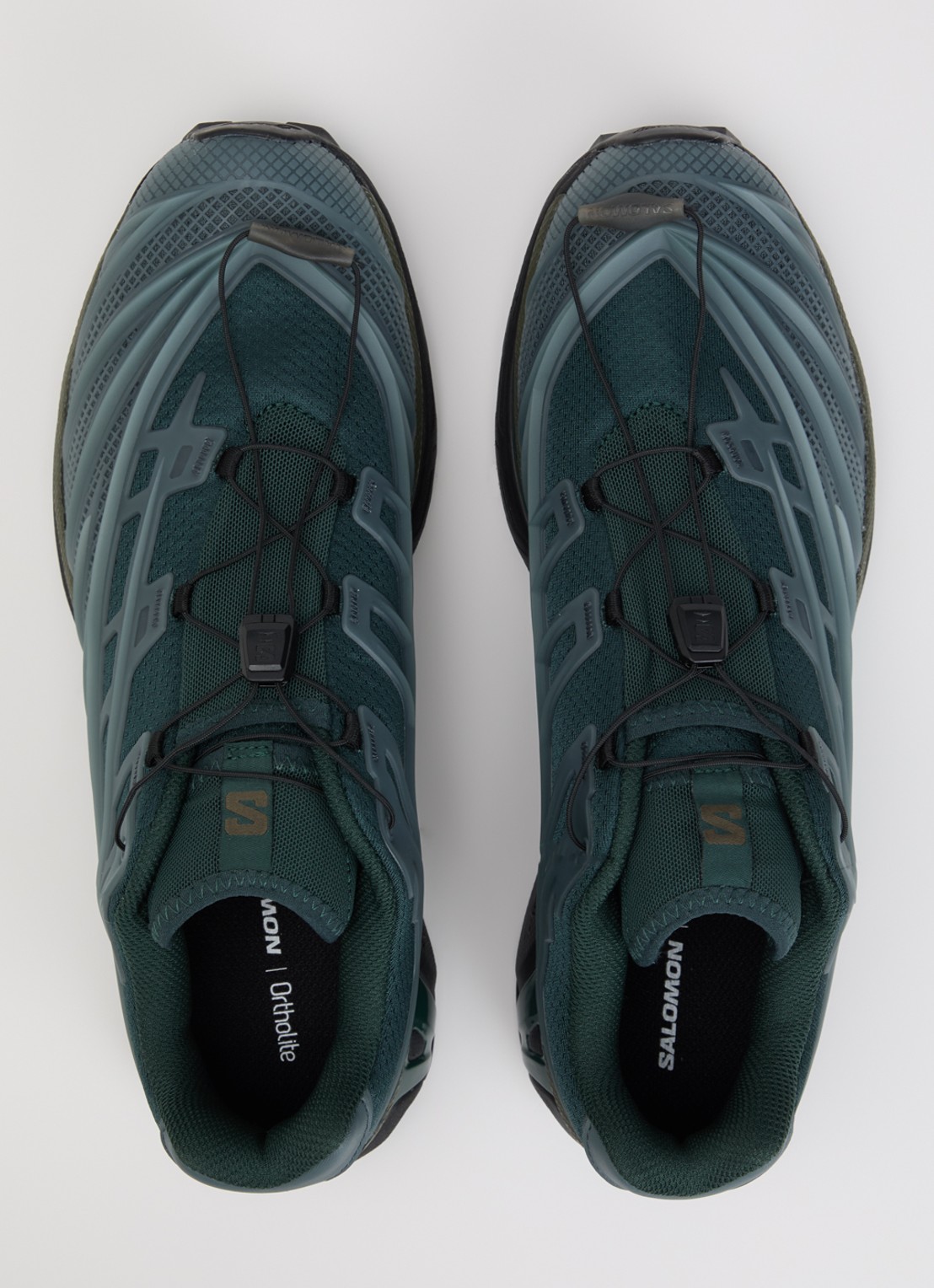 Salomon XT-Evo sneaker met details van mesh - detail 4 staalblauw
