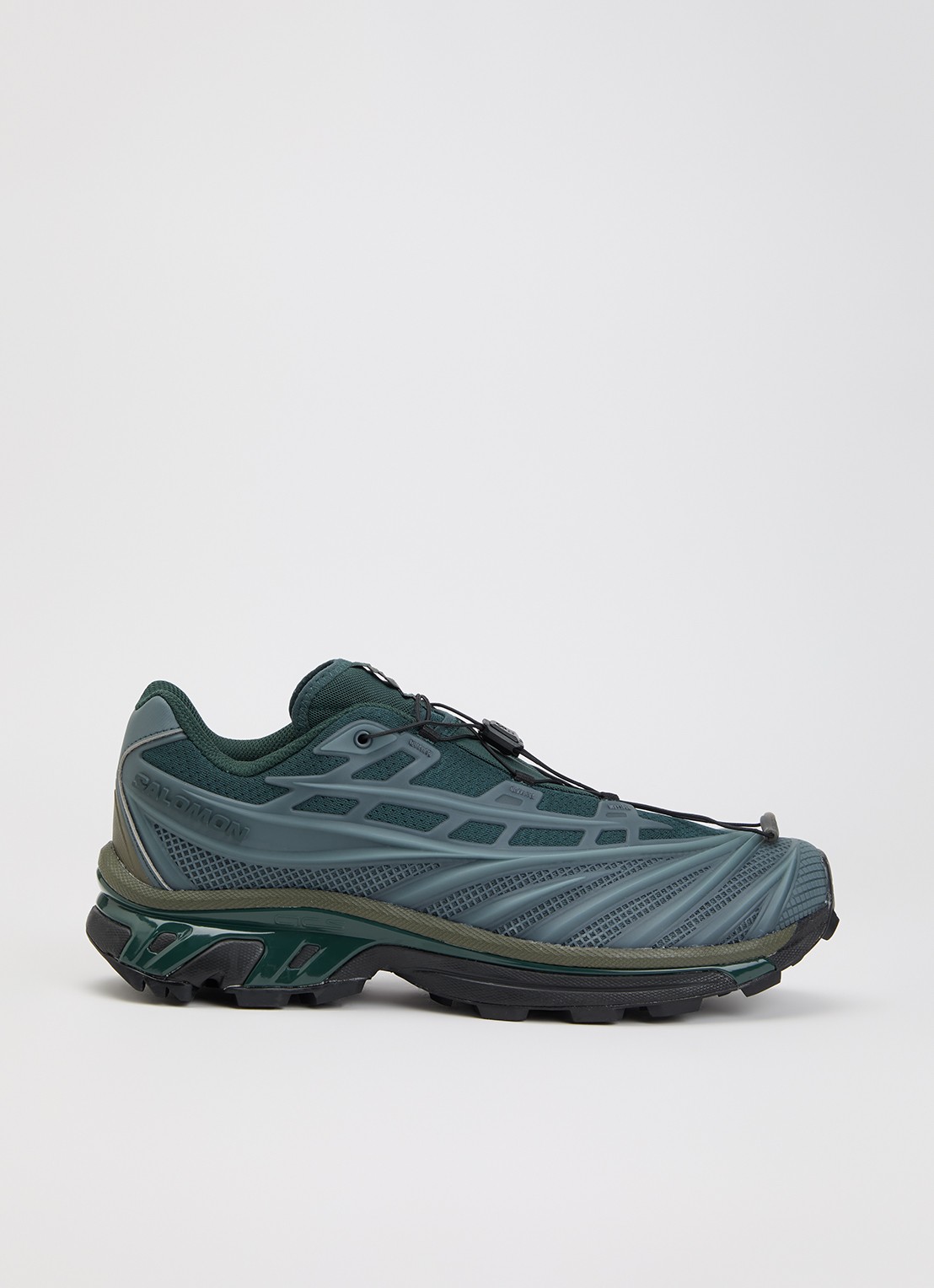 Salomon XT-Evo sneaker met details van mesh - voorkant 2 staalblauw
