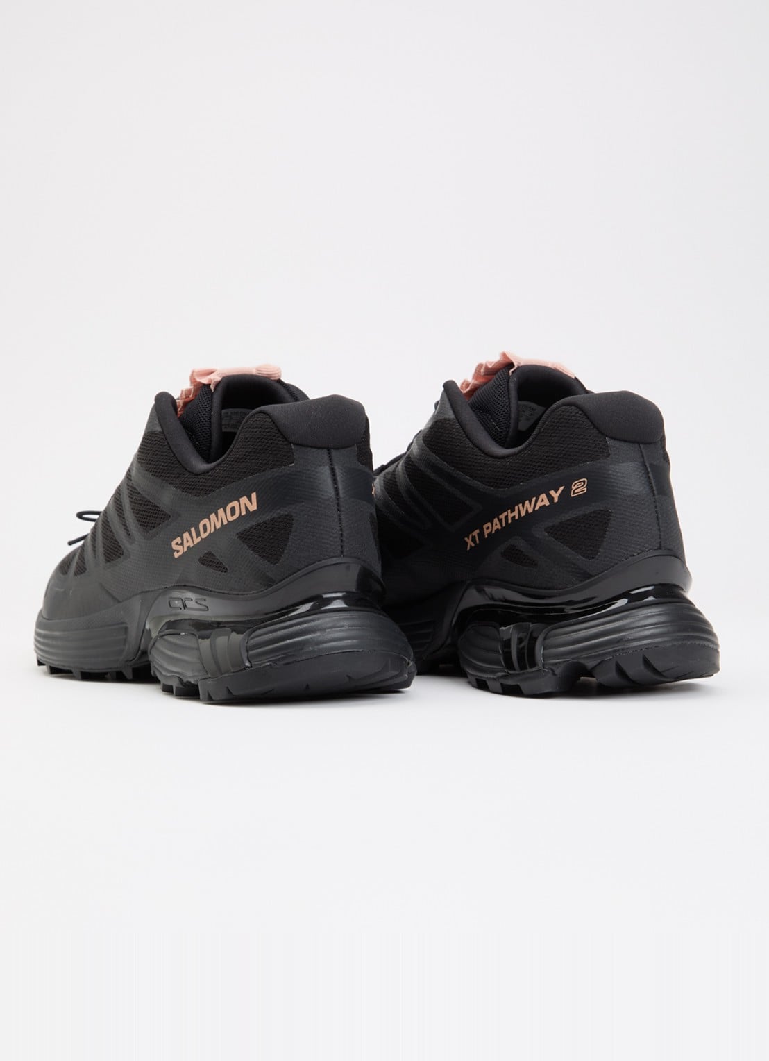 Salomon XT-Pathway 2 sneaker met mesh details - achterkant 5 zwart