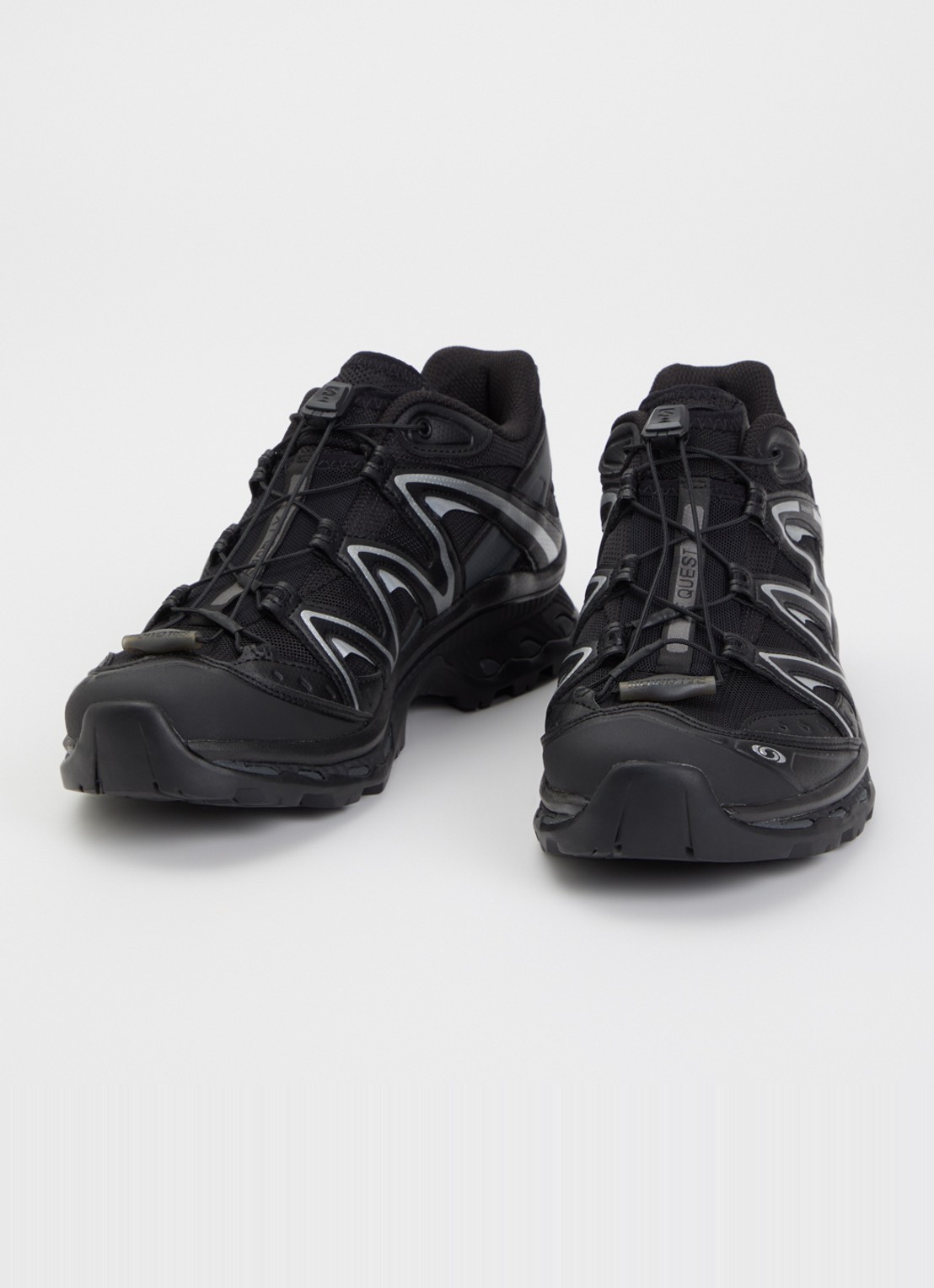 Salomon XT-Quest sneaker met mesh details - detail zwart