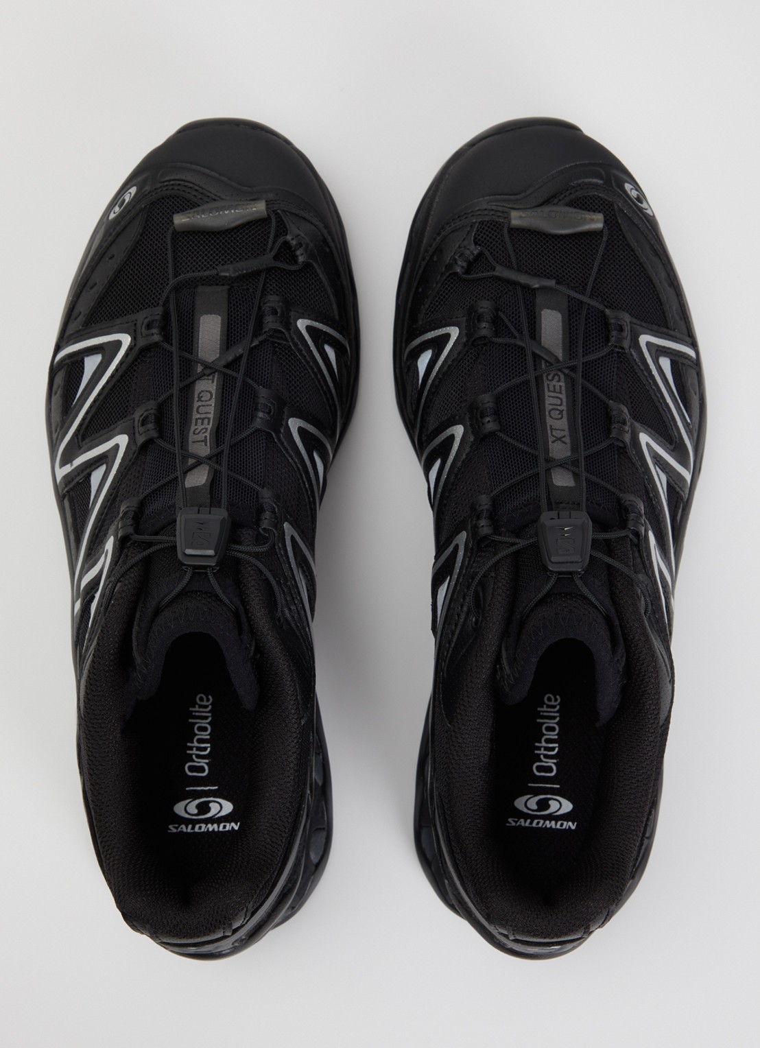 Salomon XT-Quest sneaker met mesh details - detail 2 zwart