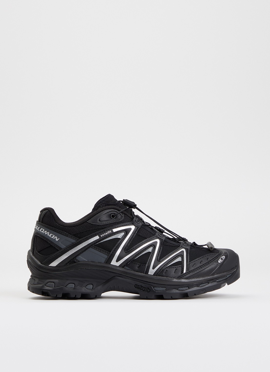 Salomon XT-Quest sneaker met mesh details - voorkant 5 zwart