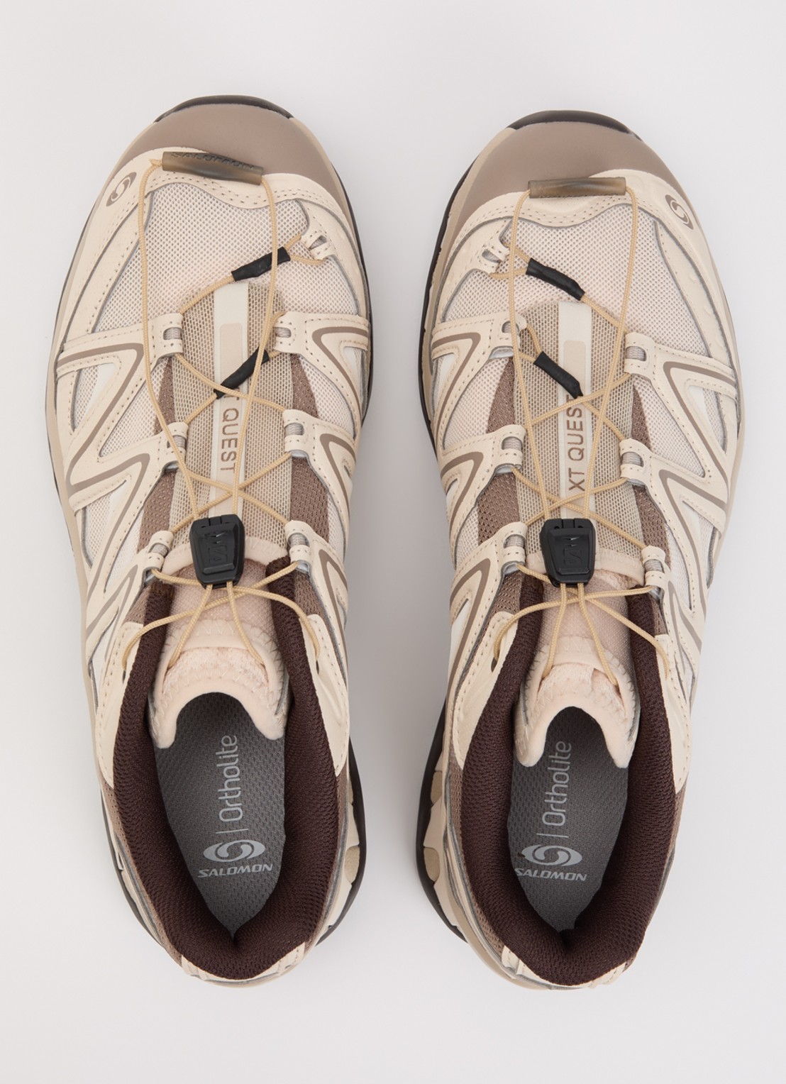 Salomon XT-Quest sneaker met mesh details - detail 3 beige