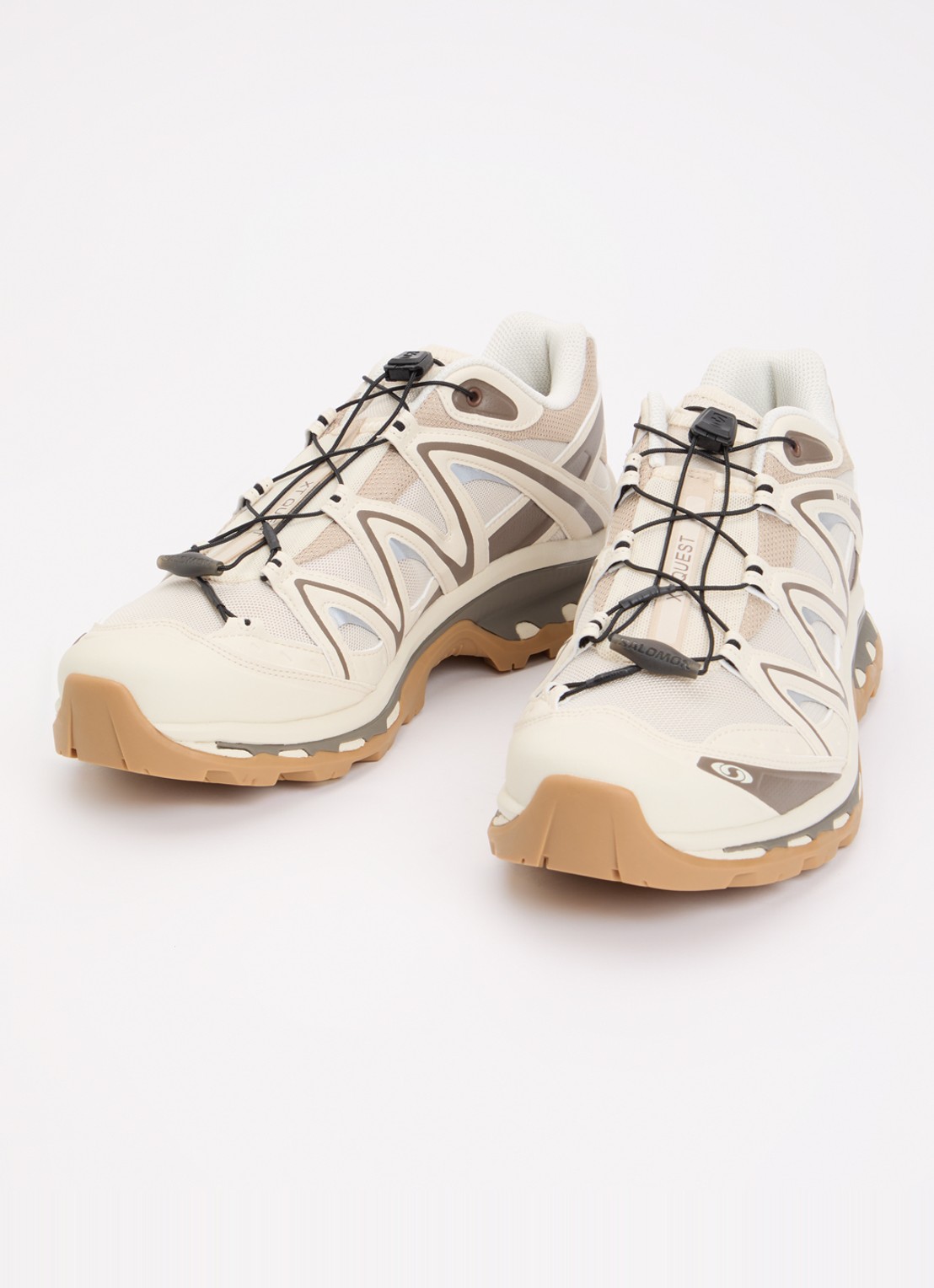 Salomon XT-Quest sneaker met mesh details - detail 2 vanillegeel
