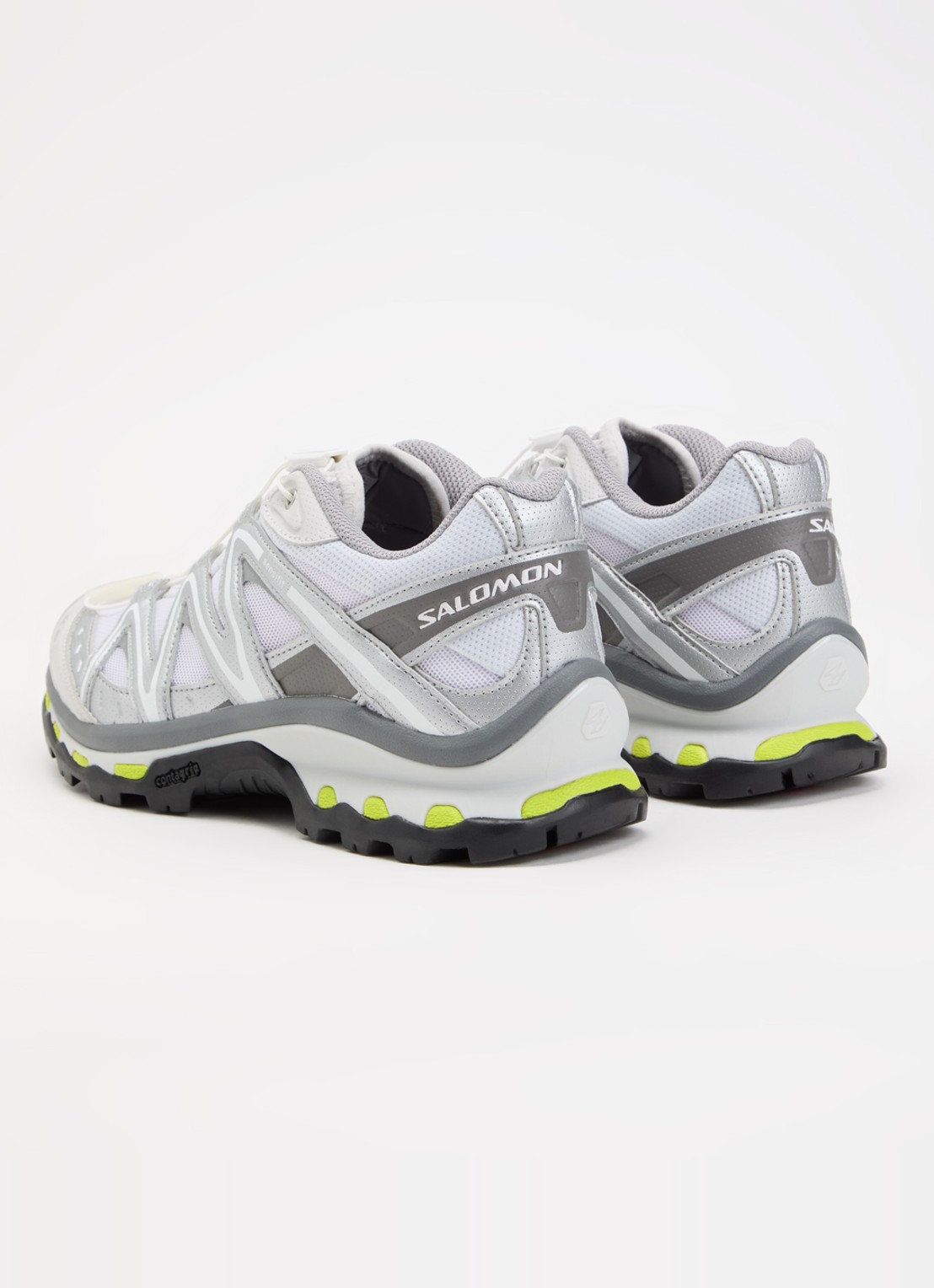 Salomon XT-Quest sneaker van mesh met logo - achterkant 4 lichtgrijs
