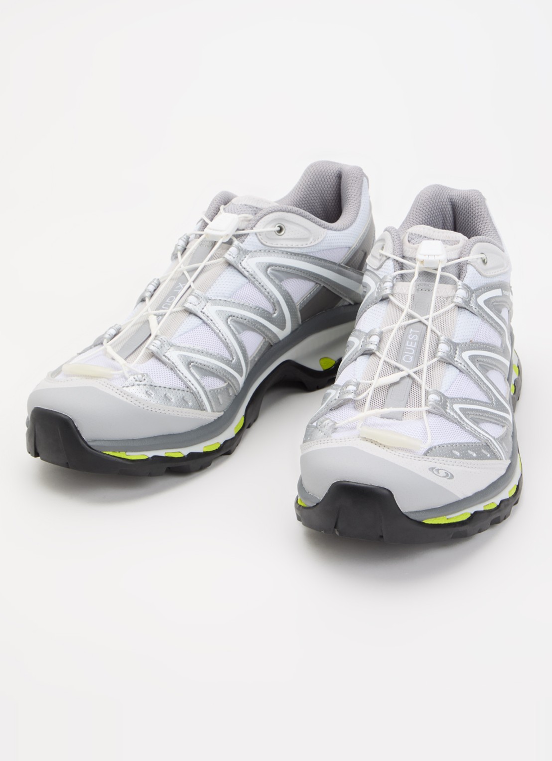 Salomon XT-Quest sneaker van mesh met logo - detail lichtgrijs