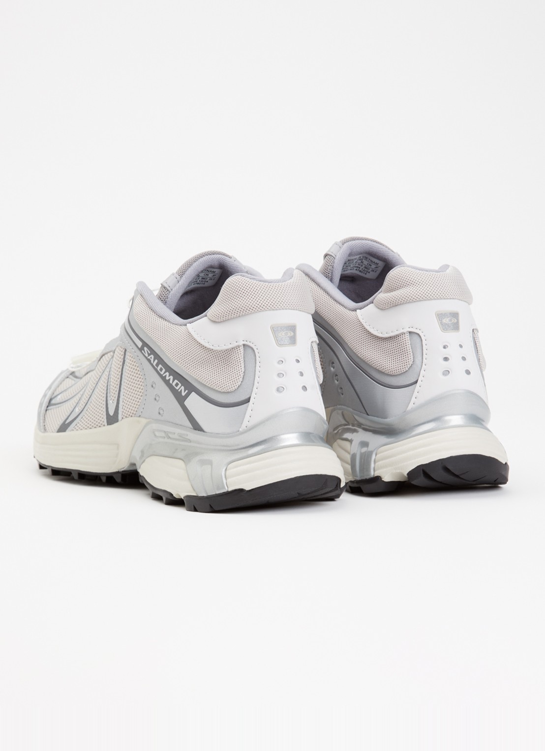 Salomon XT-Whisper sneaker met details van mesh - achterkant 5 zilver