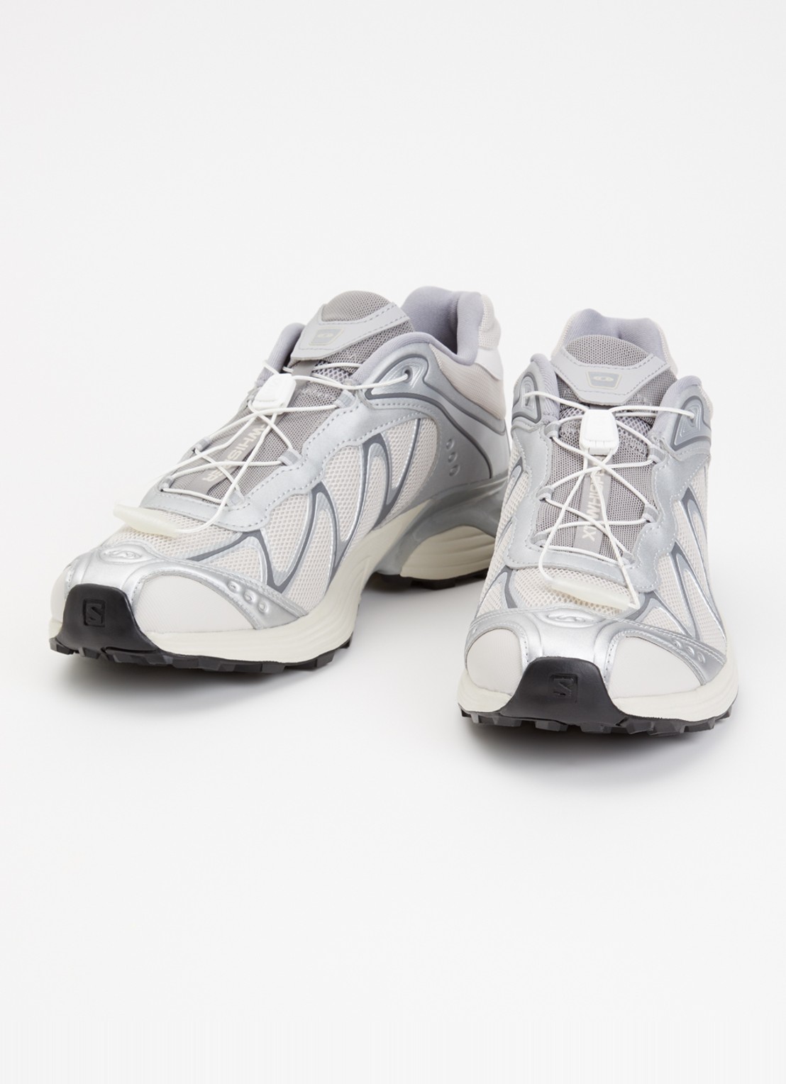 Salomon XT-Whisper sneaker met details van mesh - detail zilver