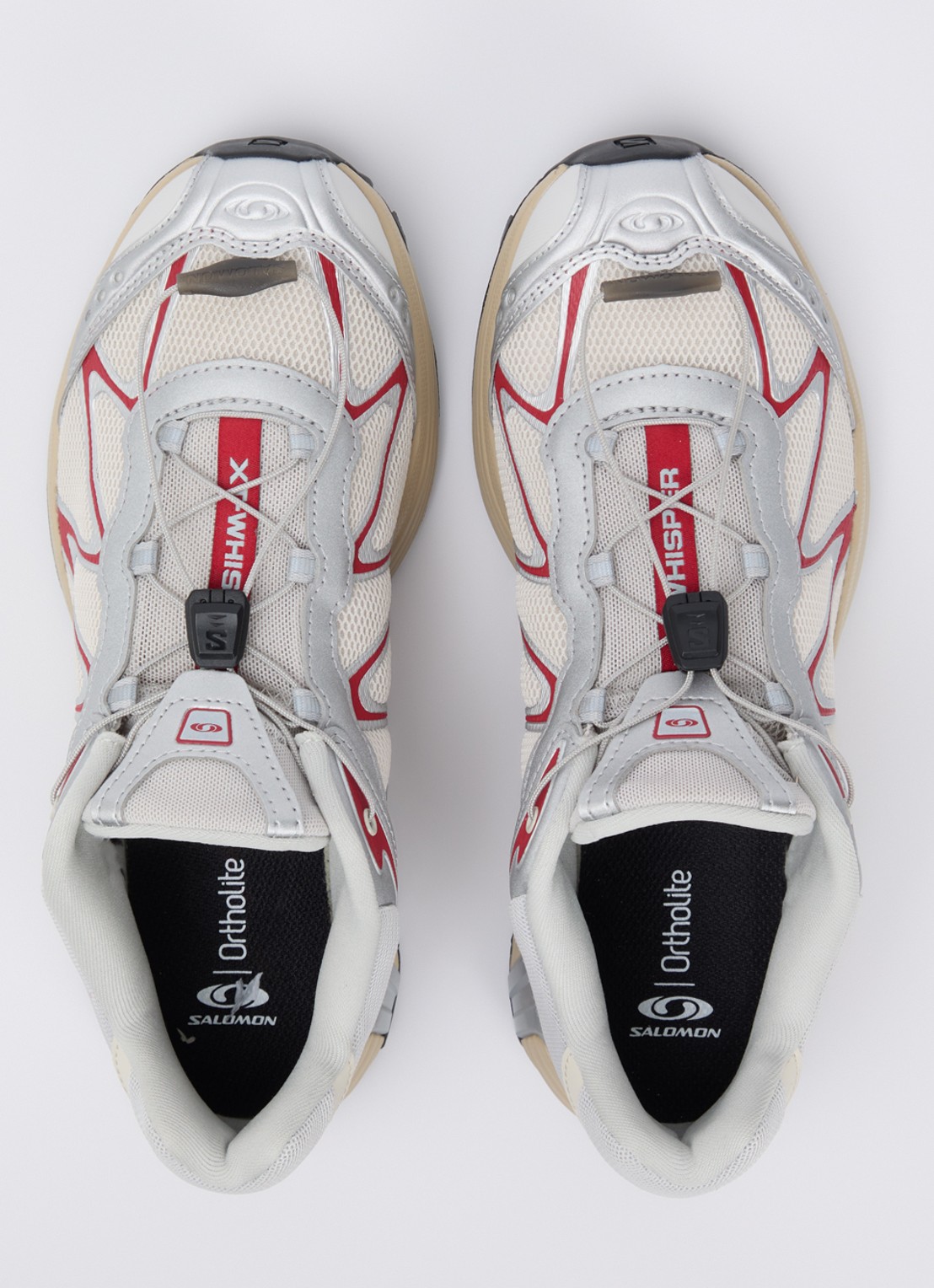 Salomon XT-Whisper sneaker met mesh details - detail 4 creme