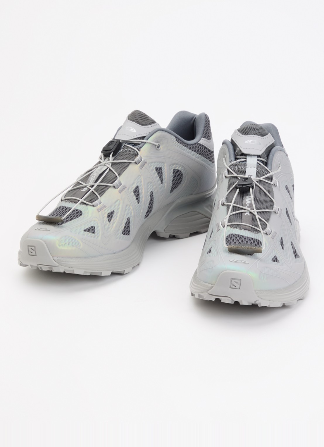 Salomon XT-Whisper sneaker met mesh details - detail grijs