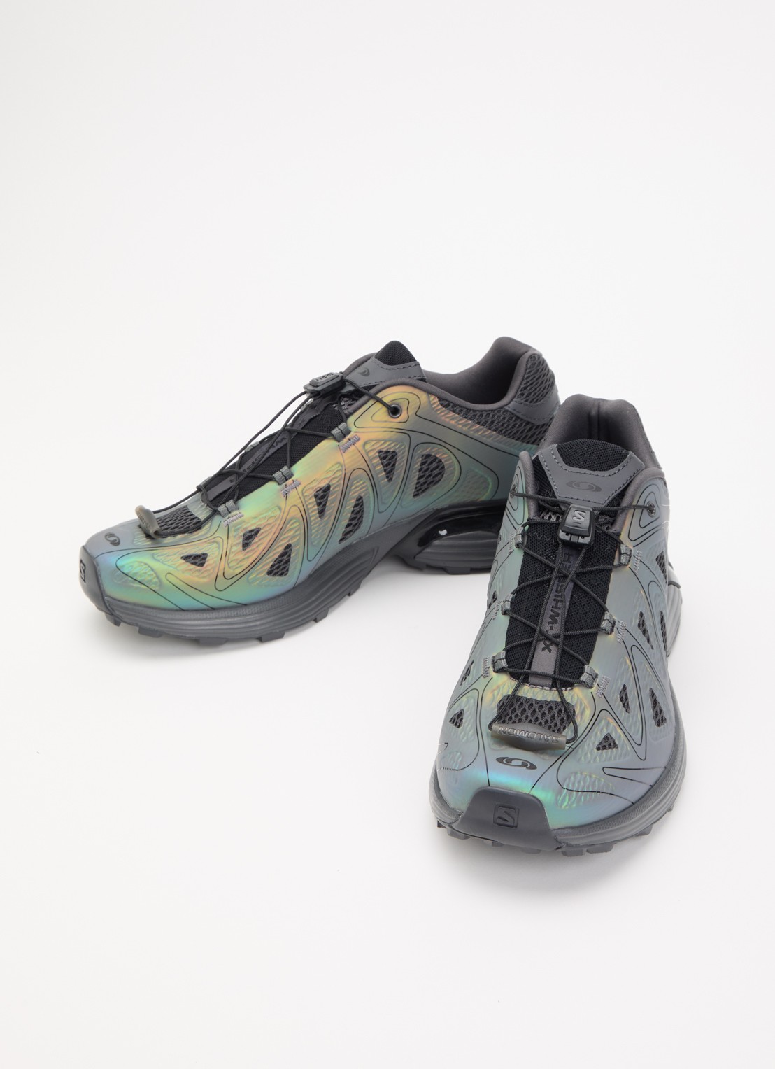 Salomon XT-Whisper sneaker met mesh details - detail 3 antraciet