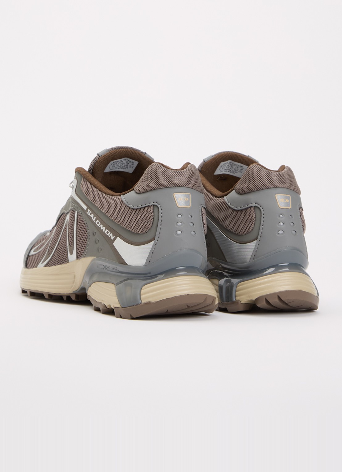 Salomon XT-Whisper sneaker met mesh details - achterkant 4 lichtbruin