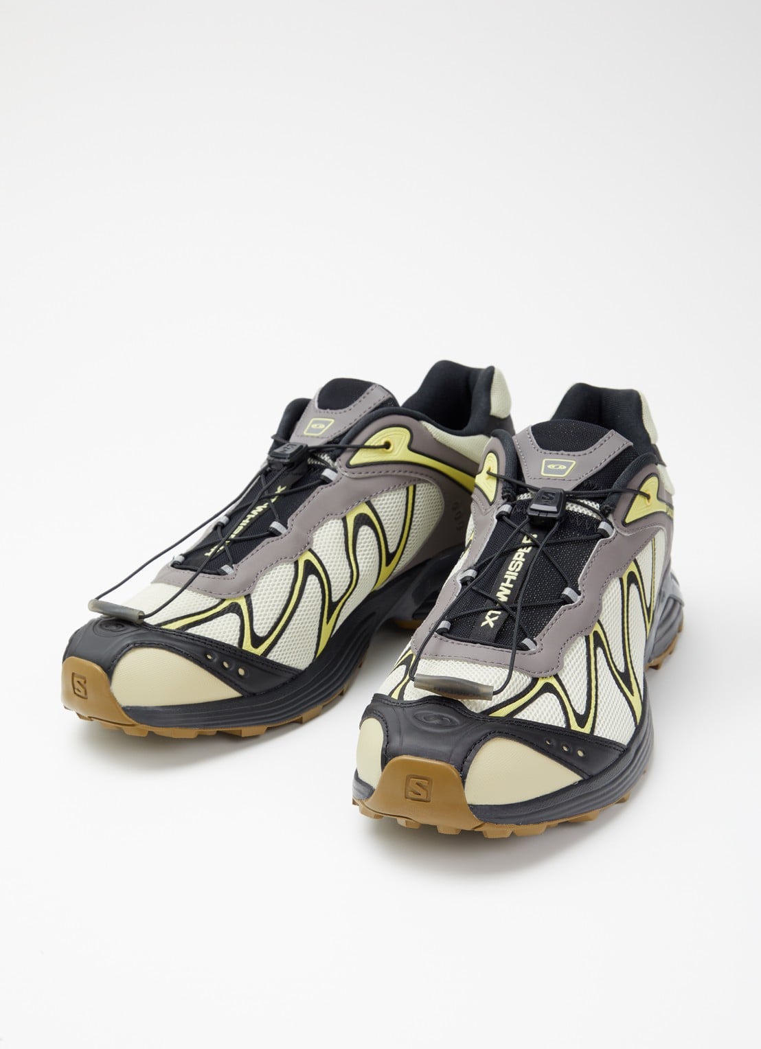 Salomon XT-Whisper sneaker met mesh details - detail lichtgroen