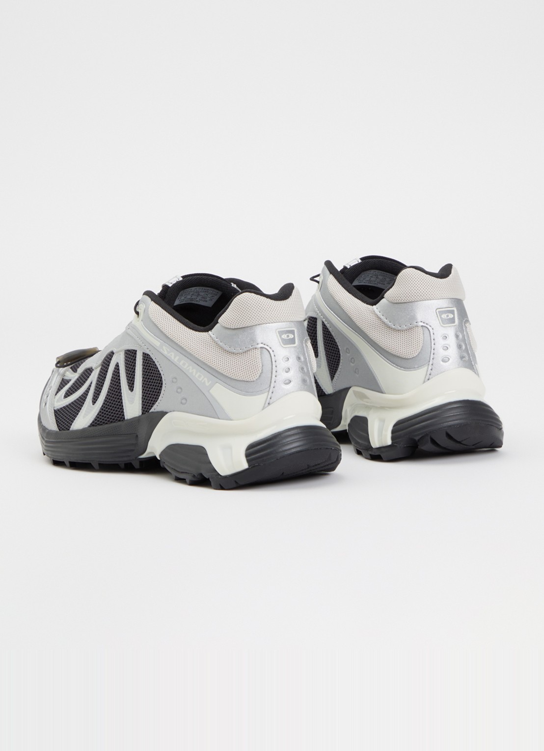 Salomon XT-Whisper sneaker van mesh met metallic details - achterkant antraciet