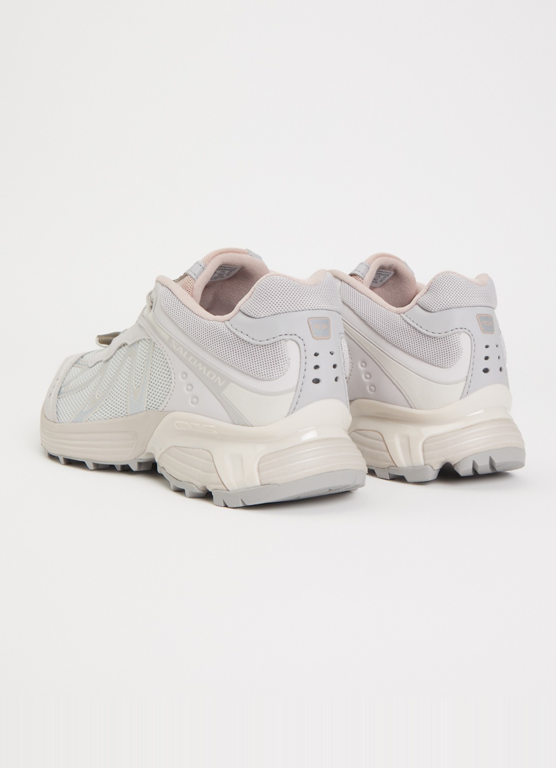 Salomon XT-Whisper sneaker van mesh met metallic details - achterkant 4 lichtroze