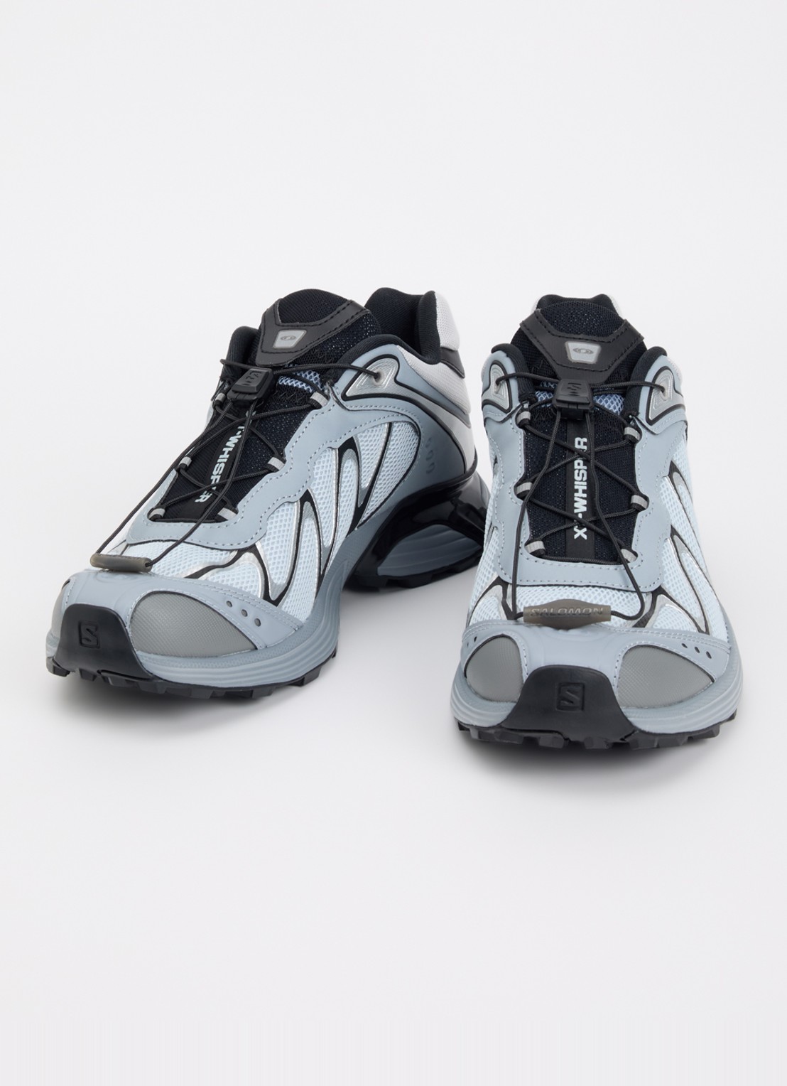 Salomon XT-Whisper sneaker van mesh met metallic details - detail grijs